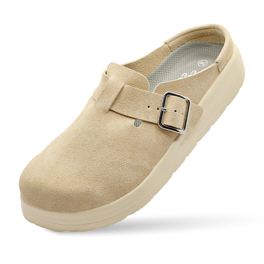 Canopy Liber Synthetic Suede Clog - Sand