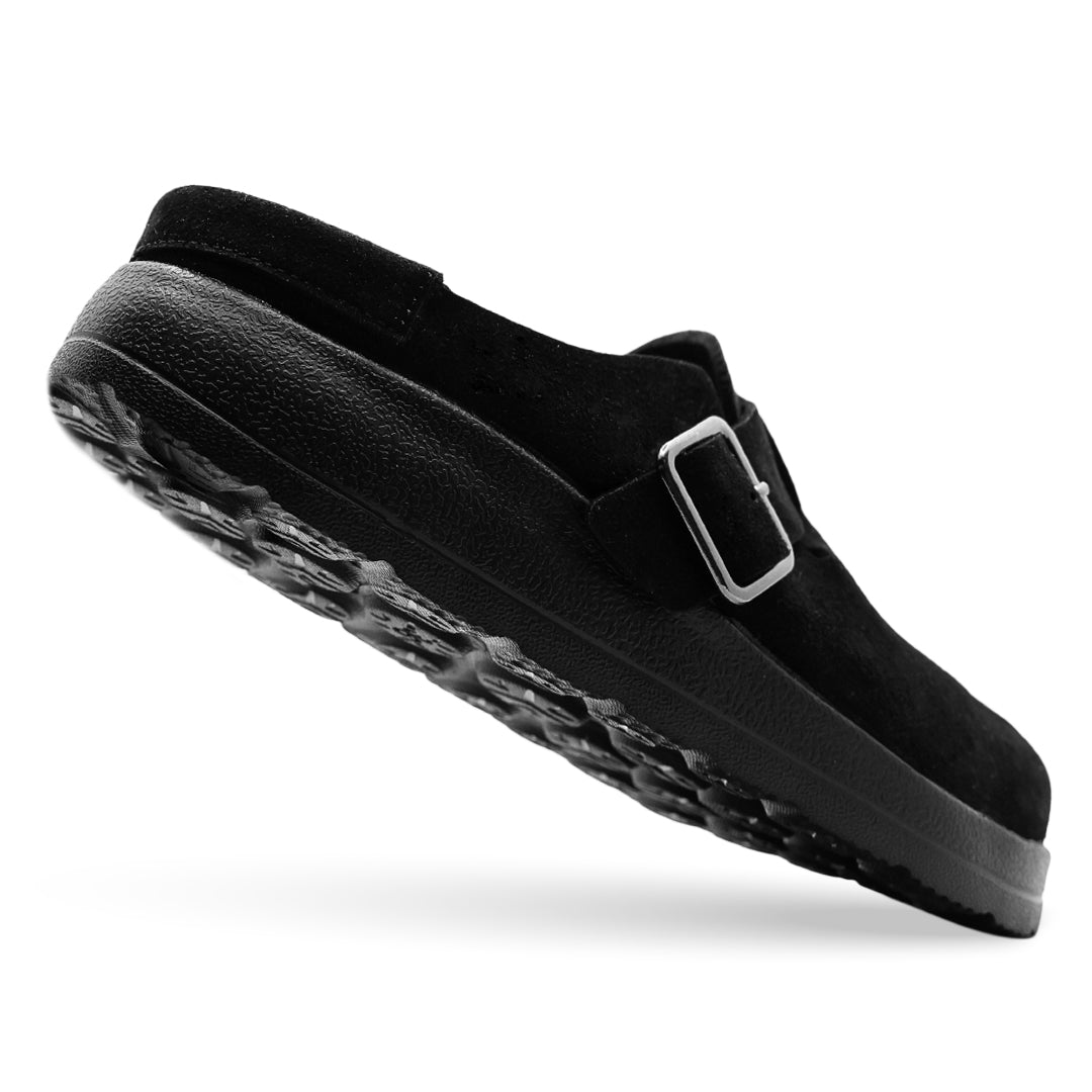 CA Liber Synthetic Suede Clog – باللون الأسود