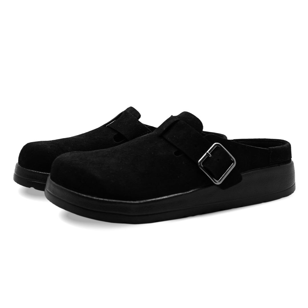 CA Liber Synthetic Suede Clog – باللون الأسود