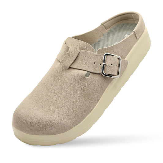 Canopy Liber Synthetic Suede Clog - Latte