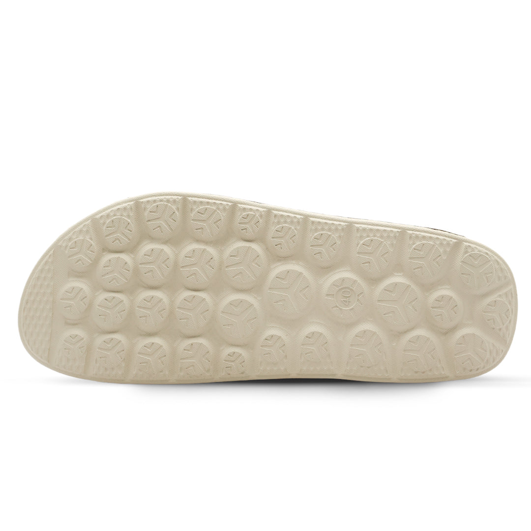 Aqua Two-Strap Knit Slide - Moonshine Silver