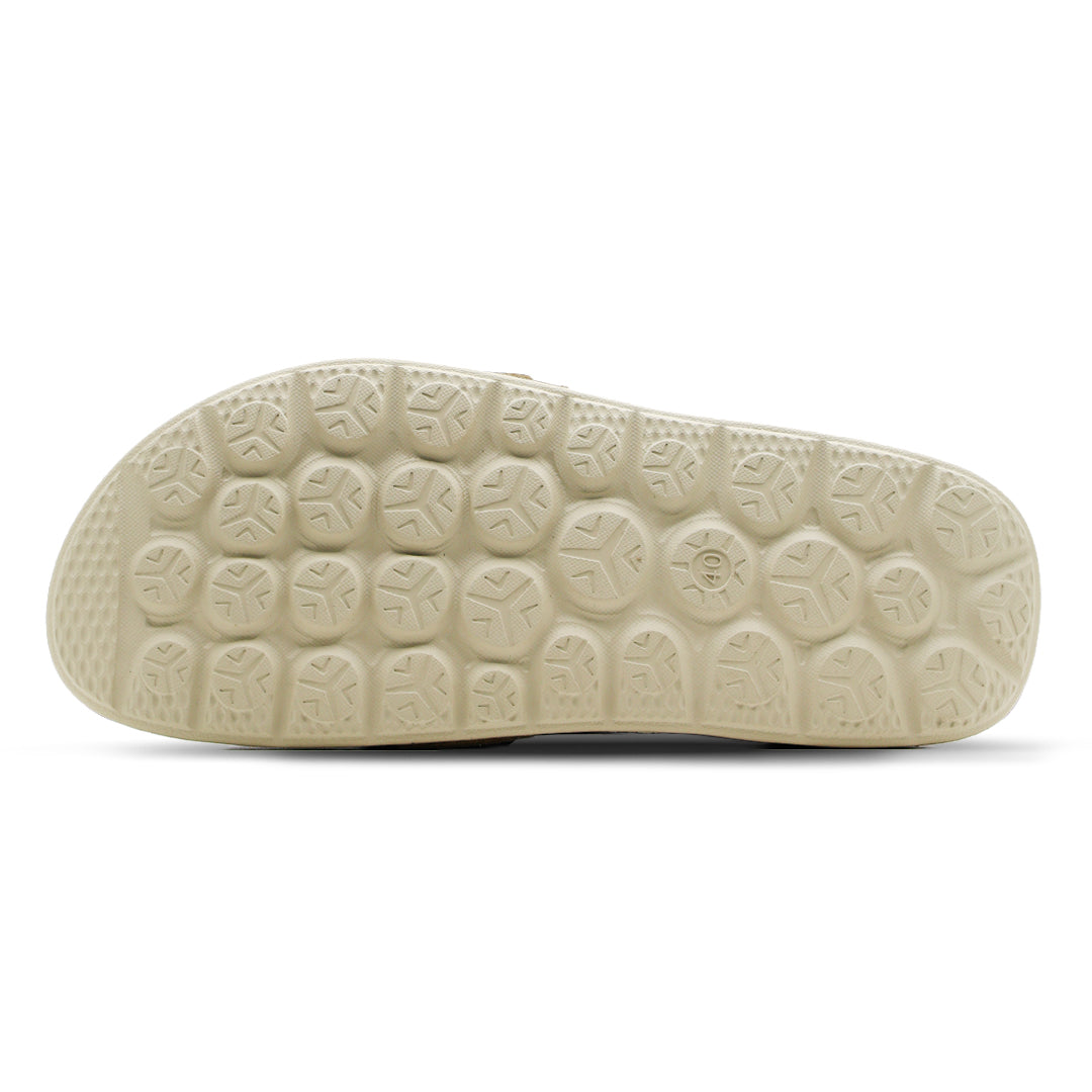 Aqua Strap Knit Slide - Sand