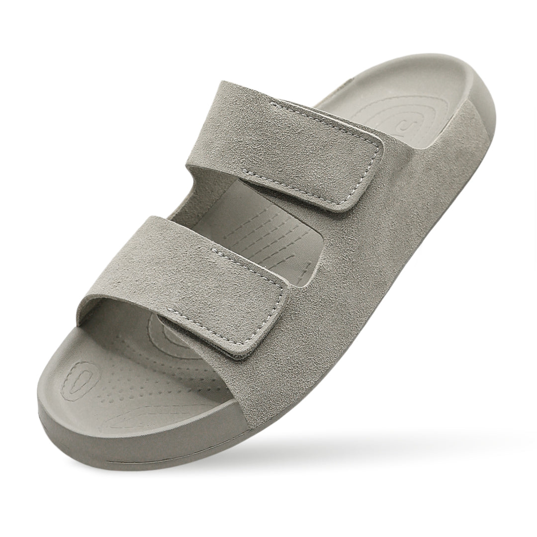 Aqua Two-Strap SS Slide - Light Grey