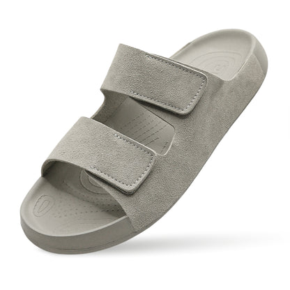 Aqua Two-Strap SS Slide - Light Grey