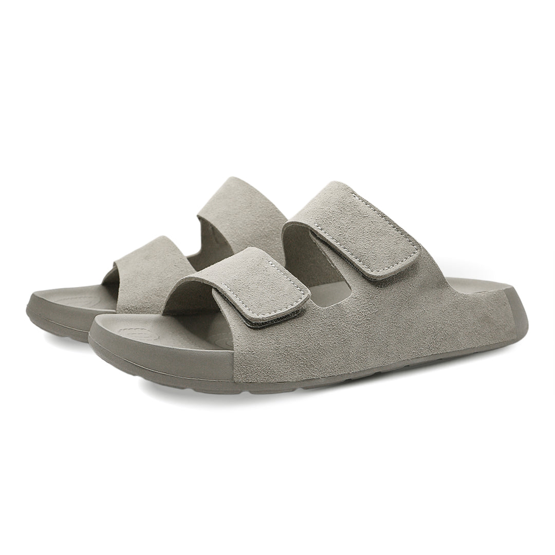 Aqua Two-Strap SS Slide - Light Grey