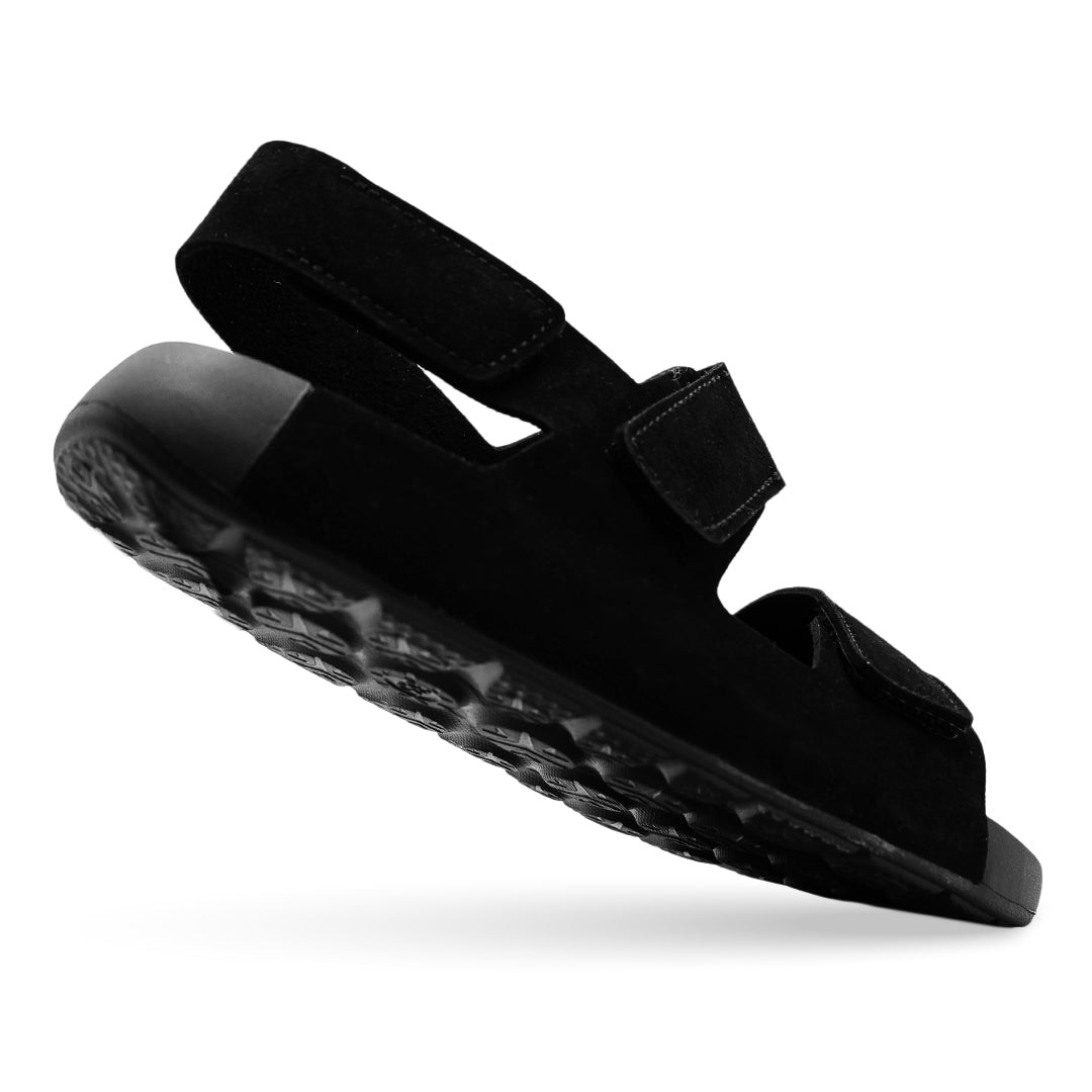 Aqua Three-Strap SS Sandal – باللون الأسود