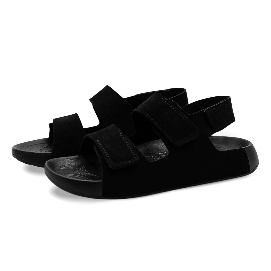 Aqua Three-Strap SS Sandal – باللون الأسود