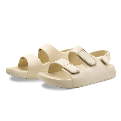Aqua Three Strap EVA Sandal - Cream