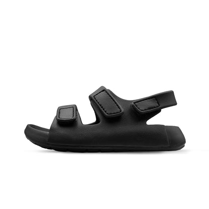 Aqua Three Strap EVA Sandal - Black