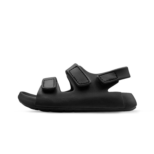 Aqua Three Strap EVA Sandal - Black