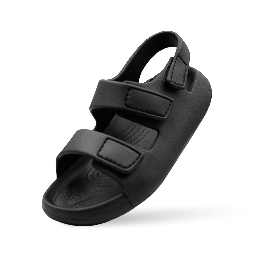 Aqua Three Strap EVA Sandal - Black