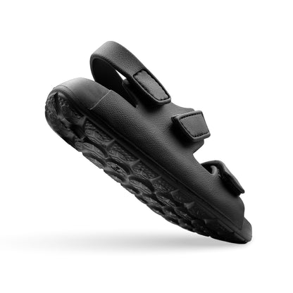 Aqua Three Strap EVA Sandal - Black