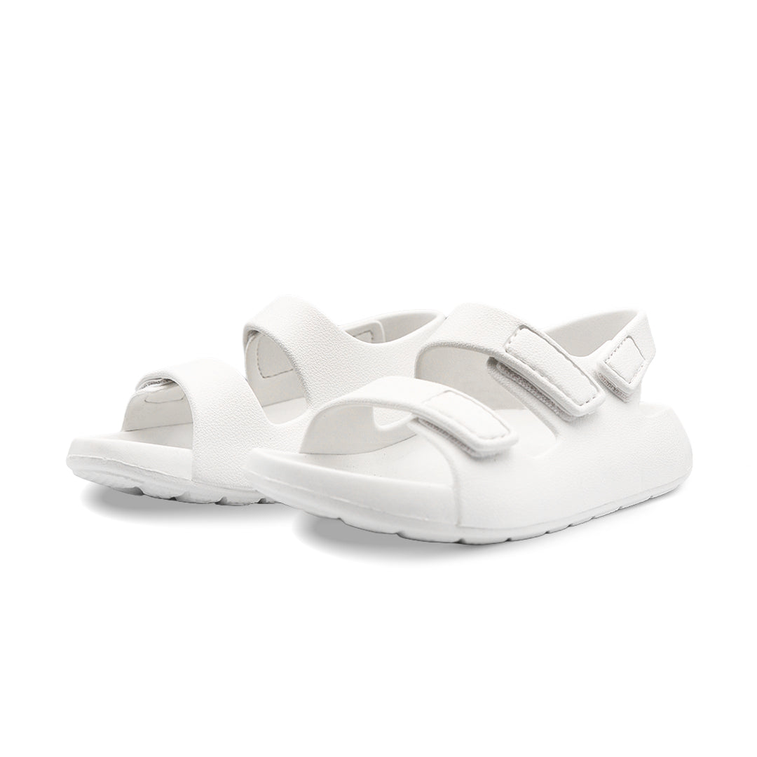 Aqua Three Strap EVA Sandal Kids - White