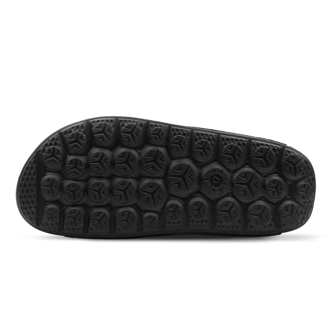 Aqua Cross Silk Wool Slide - Jet Black