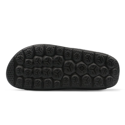 Aqua Cross Silk Wool Slide - Jet Black