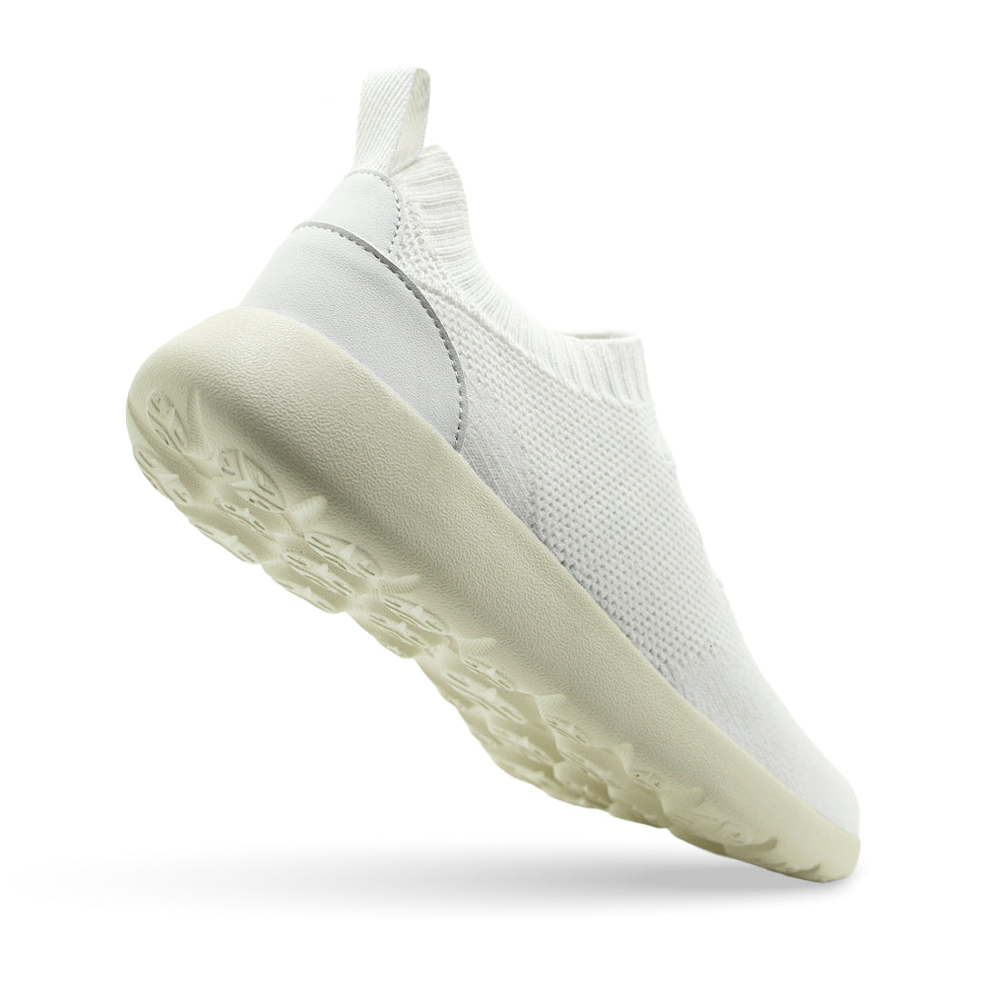 Cloud View Cashmere Trainer - Pearl