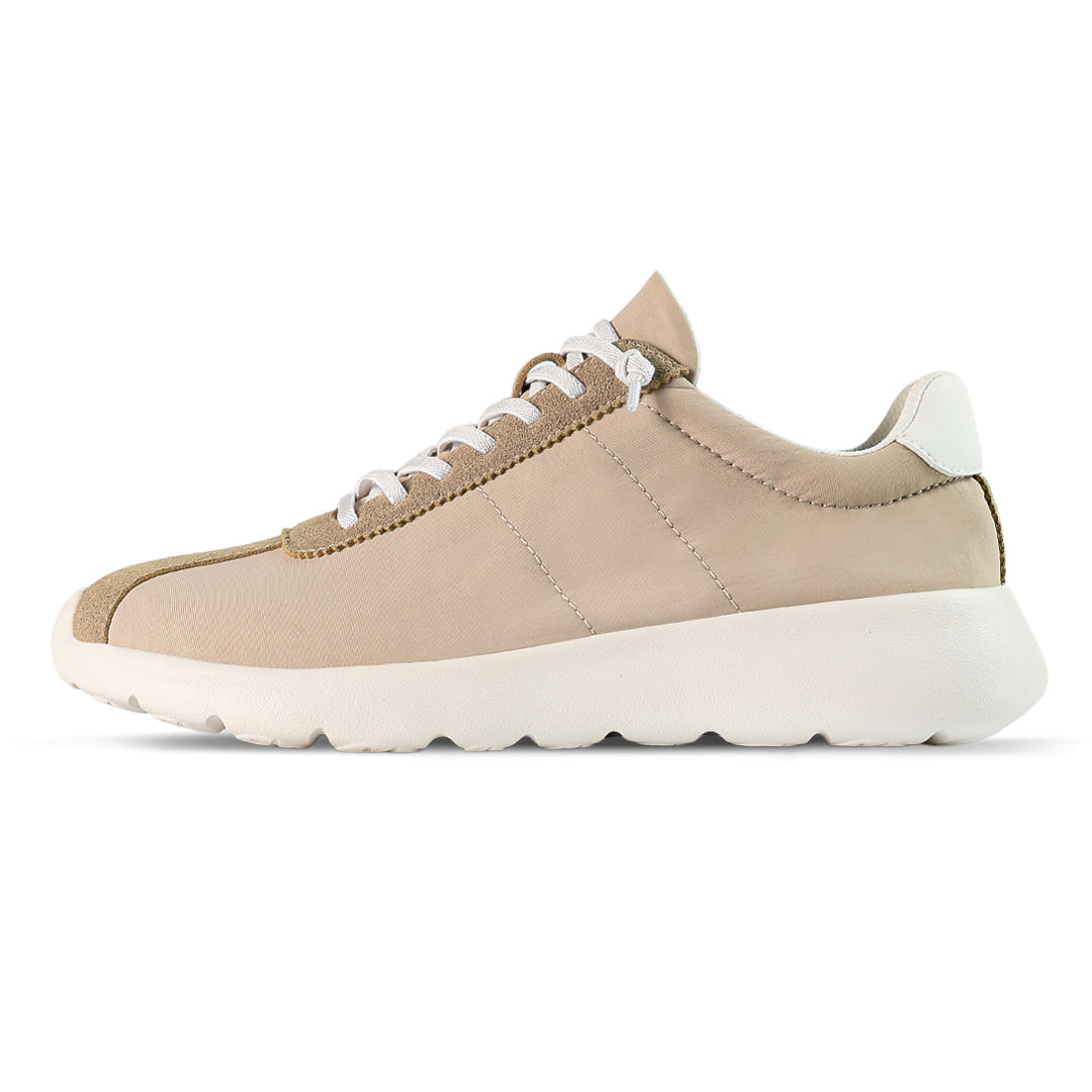 Cloud Streak Nylon Trainer - Pale Beige