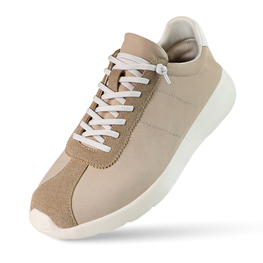 Cloud Streak Nylon Trainer - Pale Beige