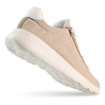 Cloud Streak Nylon Trainer - Pale Beige