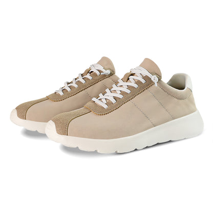 Cloud Streak Nylon Trainer - Pale Beige