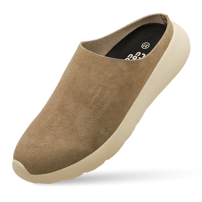 Cloud Flow Synthetic Suede Mule - Taupe