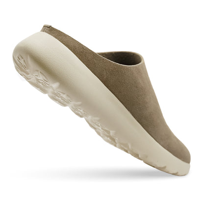 Cloud Flow Synthetic Suede Mule - Taupe
