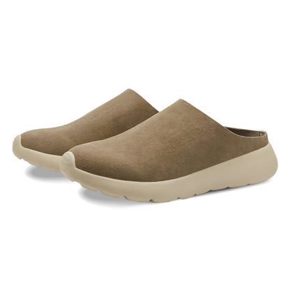 Cloud Flow Synthetic Suede Mule - Taupe