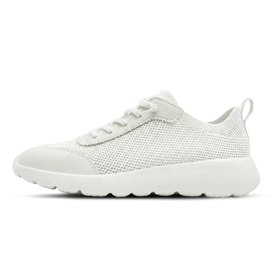 Cloud Modern Silk Wool Trainer Kids - White