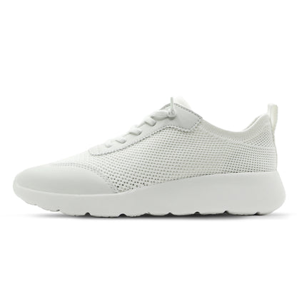 Cloud Modern Silk Wool Trainer - White
