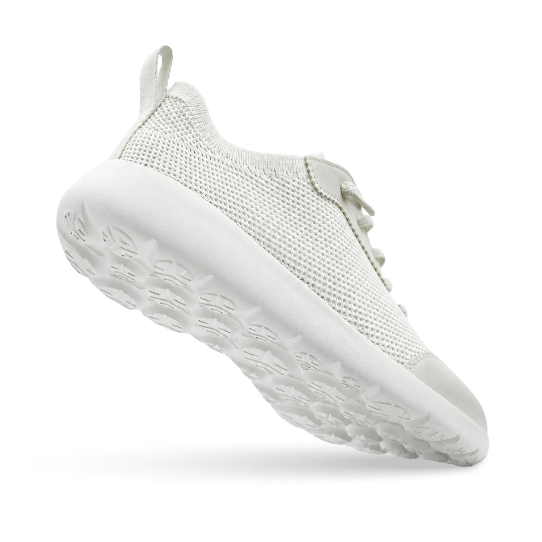 Cloud Modern Silk Wool Trainer Kids - White