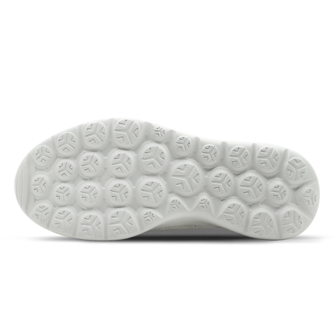 Cloud Modern Silk Wool Trainer - White