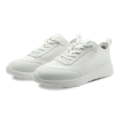 Cloud Modern Silk Wool Trainer - White