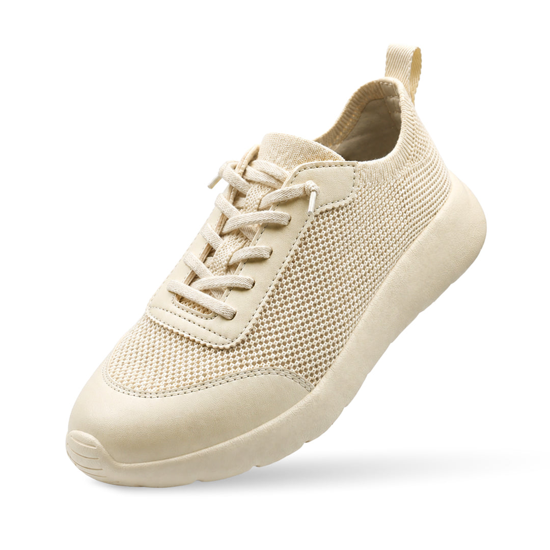 Cloud Modern Silk Wool Trainer - Cream