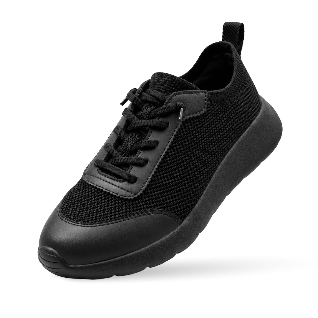 Cloud Modern Silk Wool Trainer Kids - Black