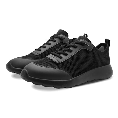 Cloud Modern Silk Wool Trainer - Black