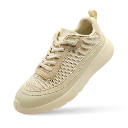 Cloud Ripple Wool Trainer - Cream