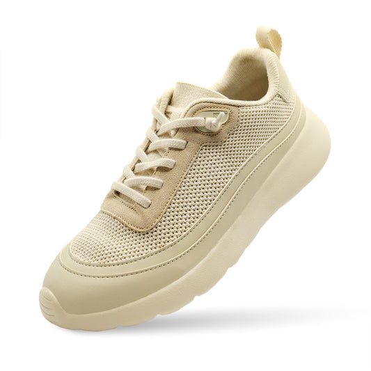 Cloud Ripple Wool Trainer - Cream