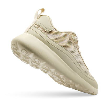 Cloud Ripple Wool Trainer - Cream