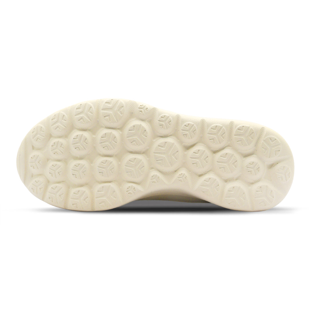 Cloud Ripple Wool Trainer - Cream