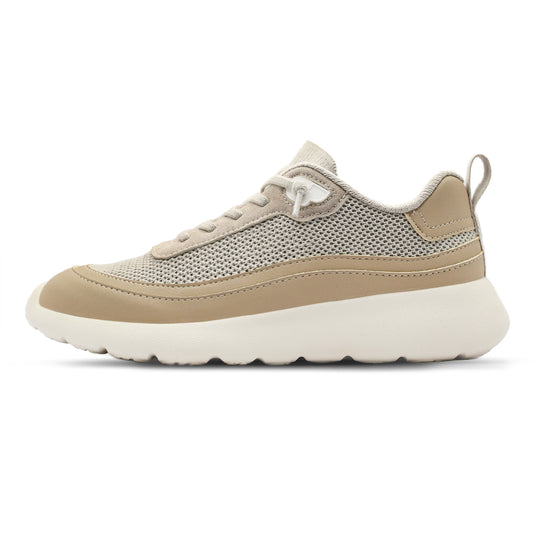 Cloud Ripple Wool Trainer Oyster Grey/Tan