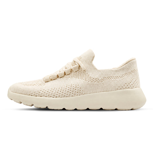 Cloud Joy Silk Wool Trainer- lvory