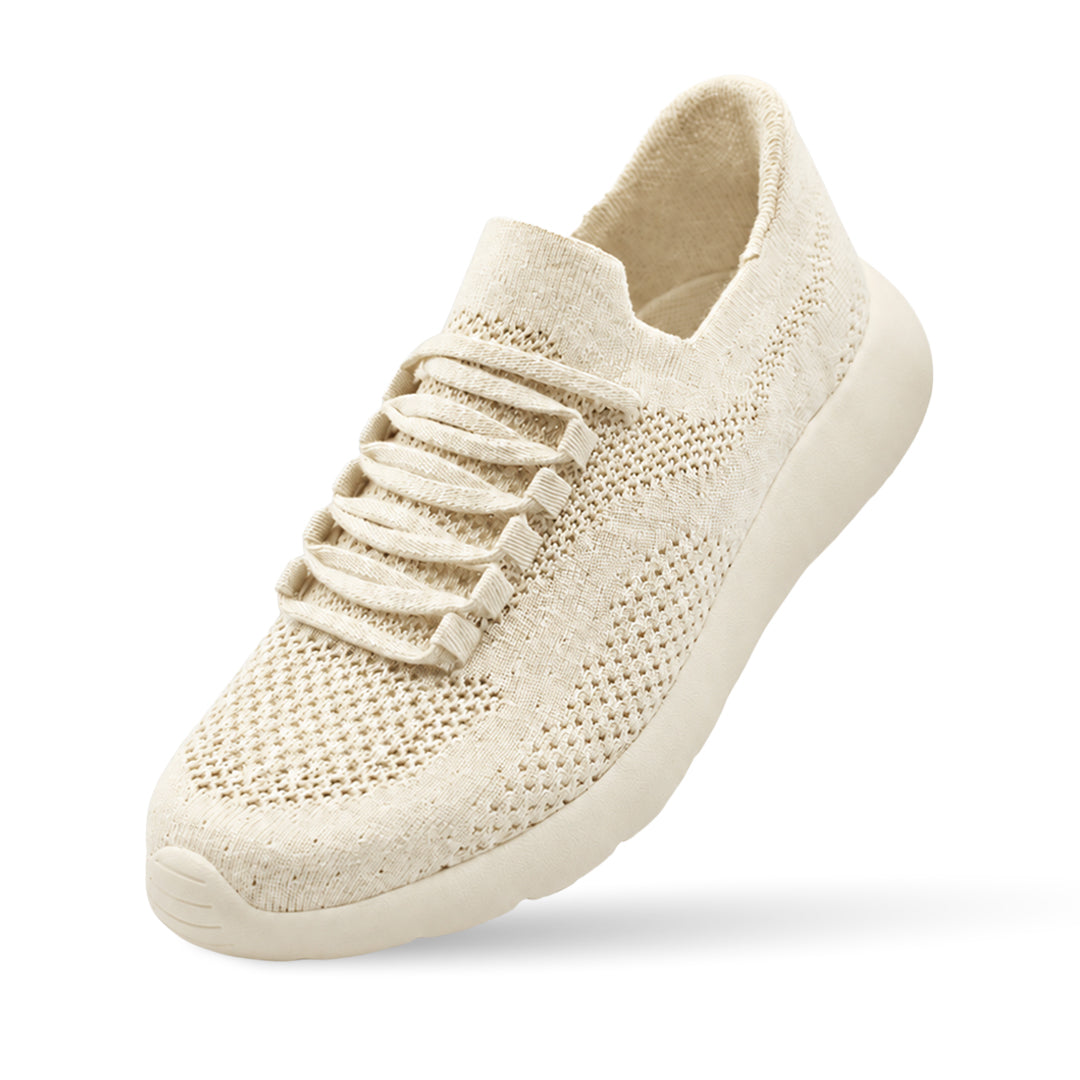 Cloud Joy Silk Wool Trainer- lvory