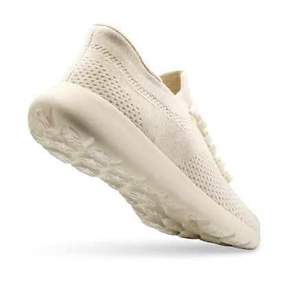 Cloud Joy Silk Wool Trainer- lvory