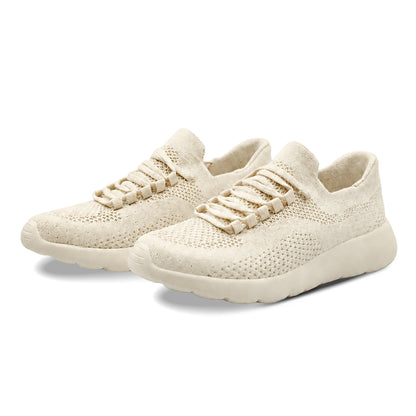 Cloud Joy Silk Wool Trainer- lvory