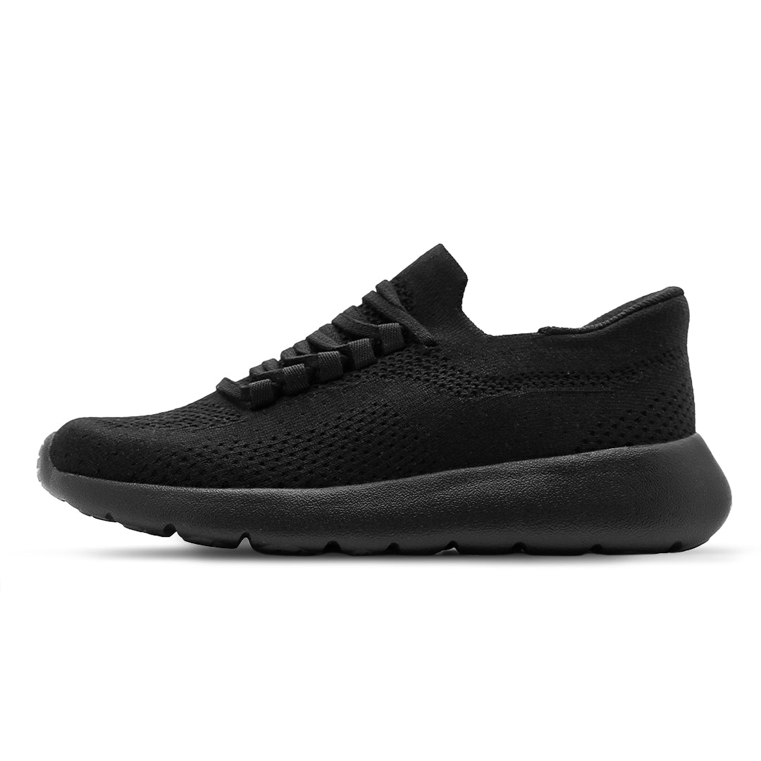 Cloud Joy Silk Wool Trainer - Black