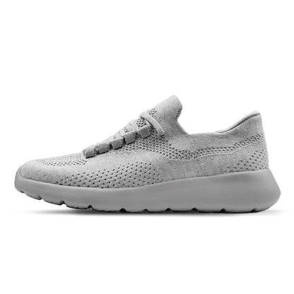 Cloud Joy Silk Wool Trainer - Light Grey