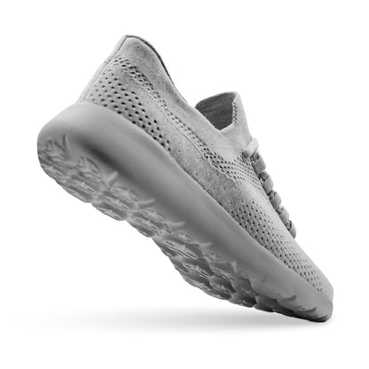 Cloud Joy Silk Wool Trainer - Light Grey