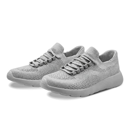 Cloud Joy Silk Wool Trainer - Light Grey