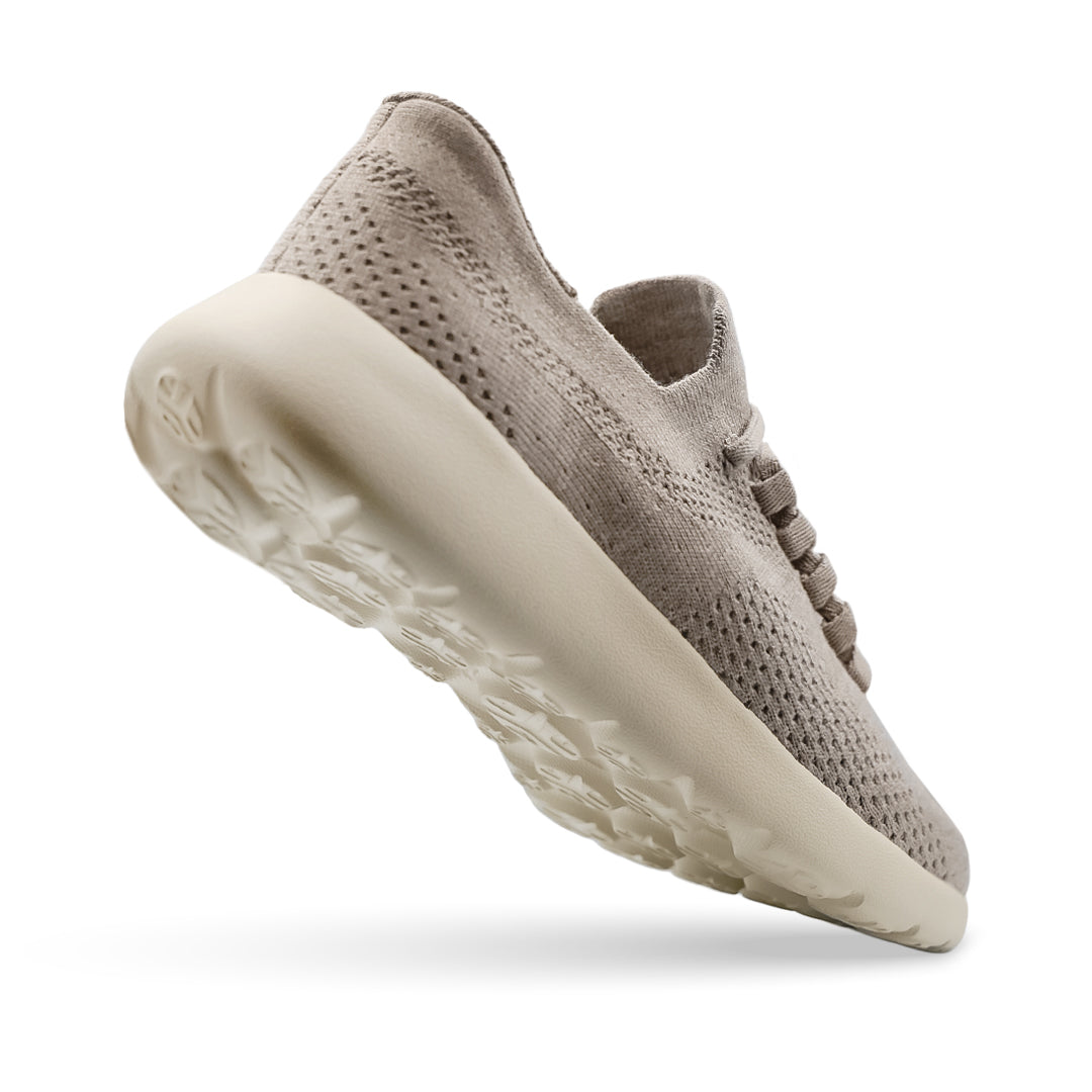 Cloud Joy Silk Wool Trainer- Mocha