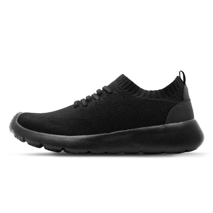 Cloud View Cashmere Trainer - Black